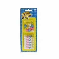 Свечи для торта 24шт н-р 6см с подст, фото №1