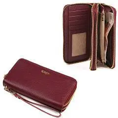 Кошелек жен.FABRETTI нат.кожа, винный большой, фото №1