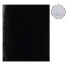 Тетрадь 48л КЛЕТКА "Бумвинил" METALLIC Черная, фото №1