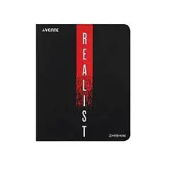Дневник шк. "Realist"  черный кожзам, мягк.обл, фото №1