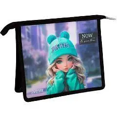 Папка д/тетр А5 молния текстиль Paris Girl deVENTE, фото №1