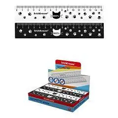 Линейка пластиковая ErichKrause Meow, 15см, ассорти, фото №1