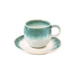 Чашка с блюдцем 0.12л "Nuances" голубой без инд уп, фото №1