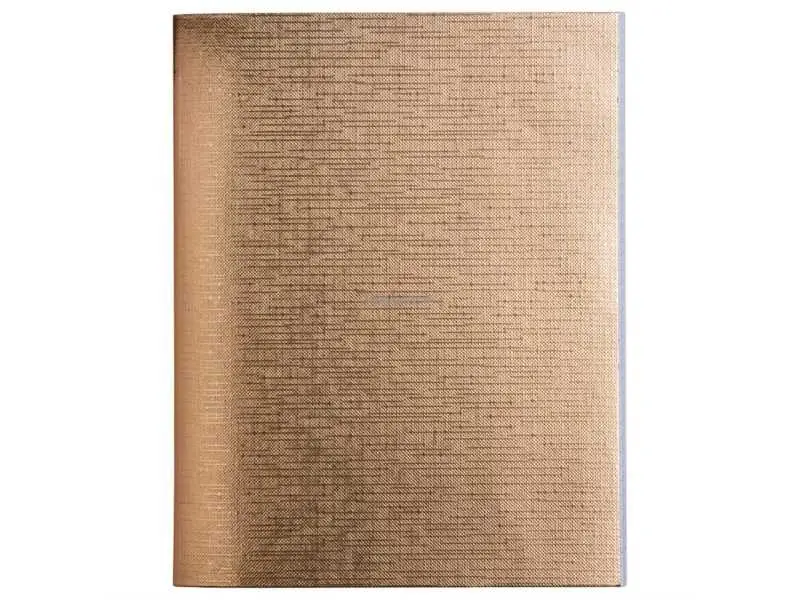 Тетрадь 96л КЛЕТКА "Бумвинил" METALLIC Золото, фото №1