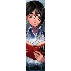 Закладка картон "Аниме с книгой" 18см, фото №1