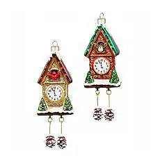 Часы-ходики "Лесная сказка" асс. из 2-х (стекло) 5,7х3х15 см, фото №1