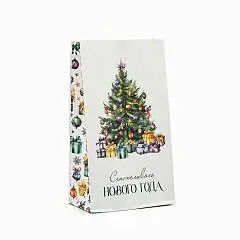 Пакет без ручек «Счастливого Нового года», ёлка 10 х 19.5 х 7 см, фото №1