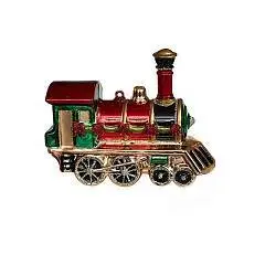 Украшение Паровозик "Счастливого пути" (стекло) 11х9,5 см, фото №1