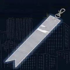 Брелок светоотражающий 18*3см КОКОС белый, фото №1