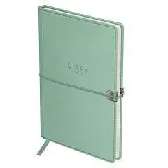 Ежедневник недат А5 "Pastel. Teal", бирюзовый, на резинке, фото №1