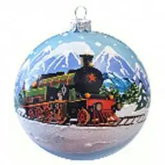 Шар "Паровоз", 100 мм., в подарочной упаковке, фото №1