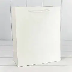 Сумка подарочная "Фактура-890" Белый 26*32*12см, фото №1