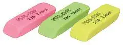 Ластик "MILAN 236" скошенный, флуо, 55x19x8мм, фото №1