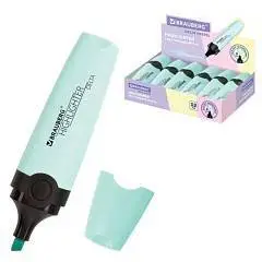 Текстовыделитель BRAUBERG "DELTA PASTEL" бирюзовый 1-5мм, фото №1