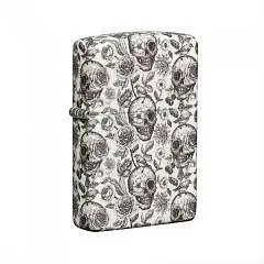 Зажигалка ZIPPO Skeleton Design Glow in the Dark Green, фото №1