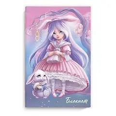 Блокнот "Алиса" 120х185 мм, 40л, софт тач, фото №1