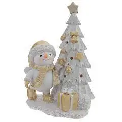 Фигурка декоративная "Снеговик", L11 W5 H9 см, фото №1