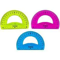 Транспортир гибкий Berlingo "Flexy" 10см, 180°, ассорти, фото №1