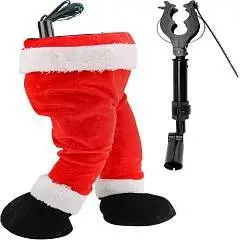 Украшение НГ Ноги Деда Мороза интерактивн движ 17х13х35см, фото №1