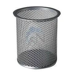 Подставка для пишущих принадлежностей, круглый, серебр, фото №1