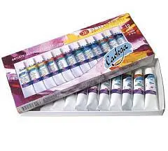 Набор масляных красок "Ладога"  12цвх18мл., фото №1