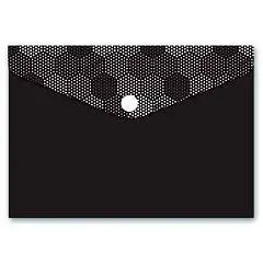 Папка для карт и визиток "Black" 10.5х7.4 см, 1 отд, на кнопке, фото №1
