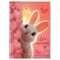 Записная книжка А6 64л "МИЛЫЙ ЗАЙКА" тв.обл, фото №1