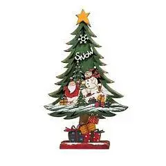 Елочка "Зимняя сказка" настольная средняя (дерево) 18,5х6х30 см, фото №1