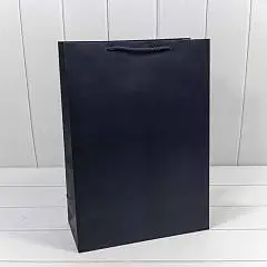 Сумка подарочная "Фактура" Синий 32*45*15см, фото №1