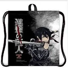 Мешок для сменной обуви "Атака Титанов, 4 season" 41х49см, петля, фото №1