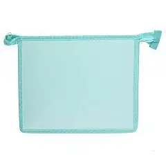 Папка д/тетр А5 пластик/картон молния сверху мятная Кокос, фото №1