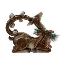 Фигурка декоративная "Олень", L29 W9 H25,5 см, фото №1