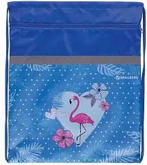 Мешок для обуви BRAUBERG, плотная, 49х41см, Flamingo, фото №1
