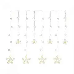 Гирлянда-занавес "Звездное небо" 2,5х1м, 92 лампы, тепл.белый, фото №1