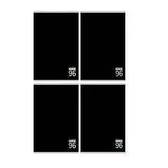 Тетрадь 96л ЛИНИЯ "ОДНОТОННЫЙ ЧЁРНЫЙ" мелов.картон, фото №1