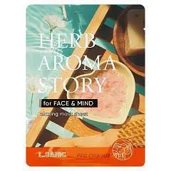 Маска д/л ткан Herb Aroma Story с экстр красного апельсина 25мл, фото №1