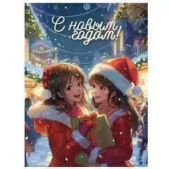 Сумка подарочная "Зимние красавицы" 14x20x6,5см, фото №1