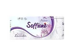 Туалетная бумага Soffione Premio Lavander 3 сл 8 pул, фото №1