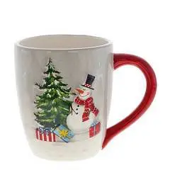 Кружка "Лесные снеговики", 450 мл, L13 W9 H10,5 см, фото №1