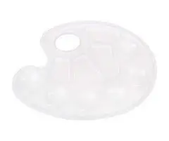 Палитра художника овальная 10 ячек, фото №1