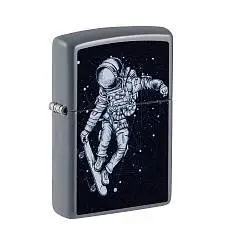 Зажигалка ZIPPO Skateboarding Astronaut Flat Grey, латунь/сталь, фото №1