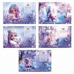 Альбом д/рис А4  24л гребень "Лилу", фото №1