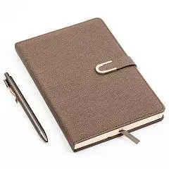 Ежедневник недат А5 "ШАДЕ КОФЕЙНОЕ ФРОЗЕ" +ручка в подарочной уп, фото №1