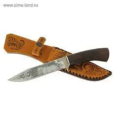 Нож Лидер, кован.ст. 95х18, венге, литье, фото №1