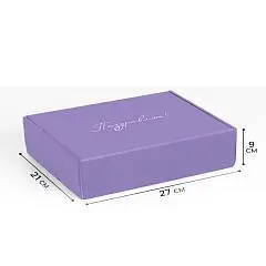 Коробка складная «Сиреневые цветы», 27?21?9 см, фото №1