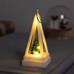 Свет.фигура-брелок "Ёлочка",4x4x9.5 см, LR1130x3(в комп)тёпл бел, фото №1