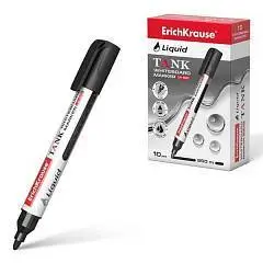 Маркер для белой доски с жидкими чернилами EK Tank LW-600, черный, фото №1