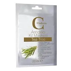 Маска д/л глиняная Claderm Tea Tree саше 20мл, фото №1