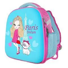 Рюкзак жесткокаркасный "Парижанка" 2отд, 36х30х17см, брелок, фото №1