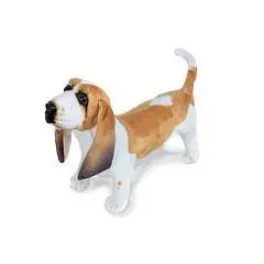 Игрушка мягкая Собака Бассет хаунд натур 26см, фото №1